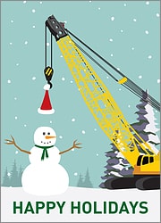 Construction Crane Card