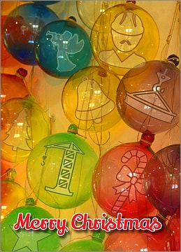 Construction Glass Ornaments