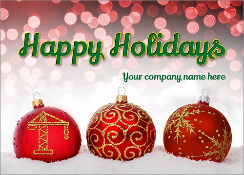 Home Builder Christmas Cards Personalized For Your Business