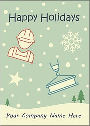Construction Snowfall Card