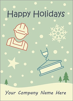 Construction Snowfall Card