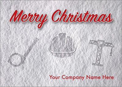 Contractors Snow Print Card (Glossy White)