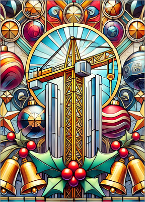 Crane Christmas Card Wondrous