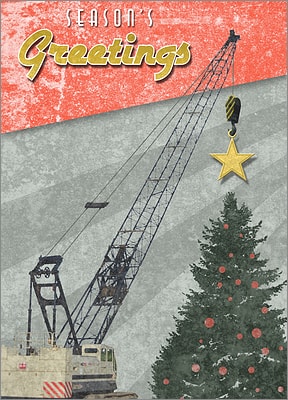 Crane Hoisting Star (Glossy White)