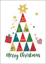 Cranes Tree Christmas Card
