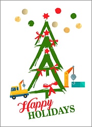 Cranes Tree Holiday Card