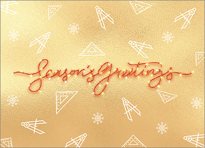 Drafting Gold Card (Glossy White) 