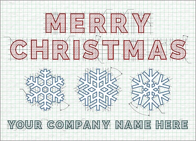 Drafting Snowflakes (Glossy White) 