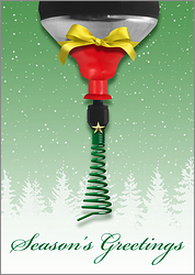 Drain Auger Christmas Card