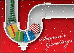 Drain Cleaning Holiday Card