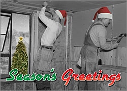 Drywall Christmas Card