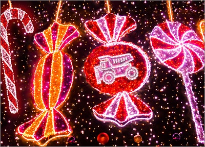 Dump Truck Christmas Lights (Glossy White)
