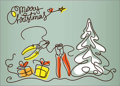 Electric Christmas Card