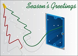 Electrical Christmas Card