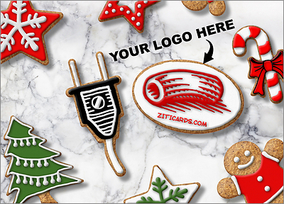 Electrical Logo Cookies (Glossy White) 