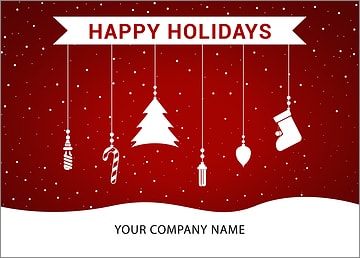 Electricians Ornaments Holiday Card