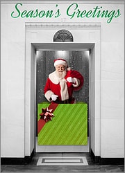 Elevator Santa