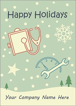 Elevator Snowfall Card