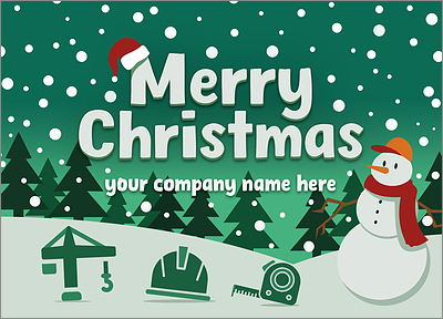 Festive Construction Card