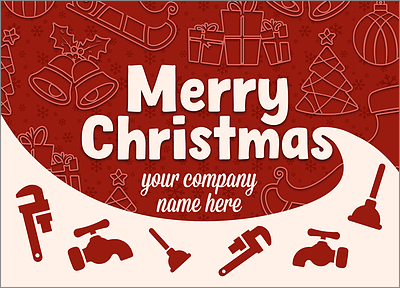 Festive Plumbing Card
