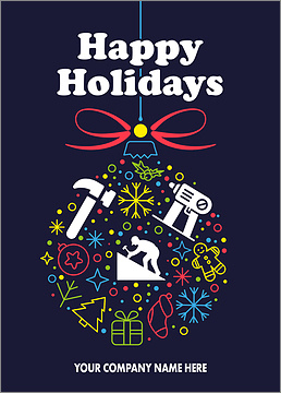 Festive Roofing Card