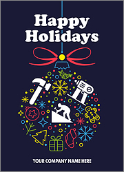 Festive Roofing Card