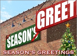 Festive Sign Greeting Card