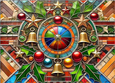 Flooring Christmas card Magical