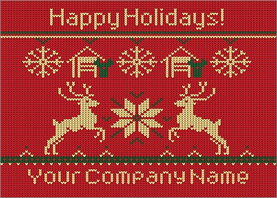 Garage Reindeer Christmas Card