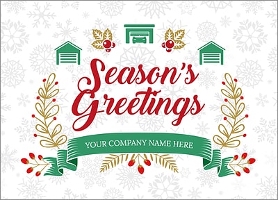 Garage Snowflake Christmas Card