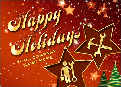Handyman Christmas Sky (Glossy White)