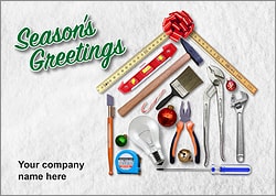 Handyman Tools Christmas Card