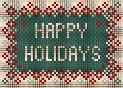 Happy Holidays Tile