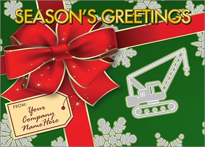 Heavy Equipment Gift Wrap (Glossy White)