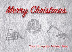 Heavy Equipment Snow Card