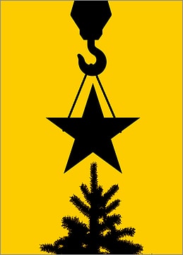 Hoisted Holiday Star