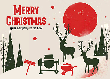 Holiday Cement Greeting Card