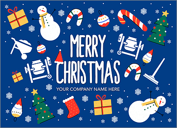 Holiday Concrete Card