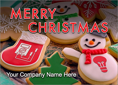 Holiday Electrical Card (Glossy White) 