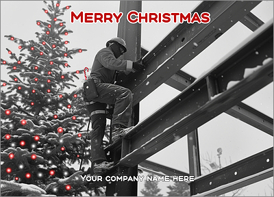 Holiday Ironworker Card