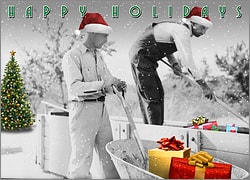 Holiday Laborers Christmas Card