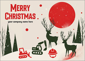 Holiday Machinery Greeting Card