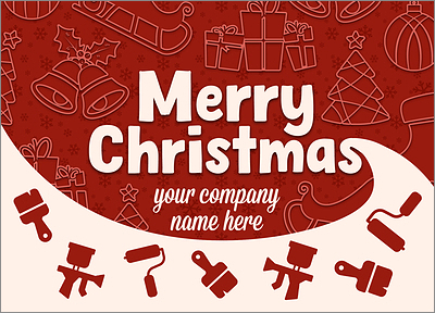 Holiday Paint Card (Glossy White) 