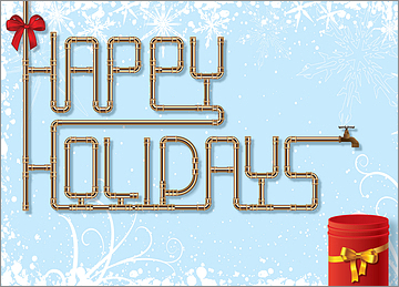 Holiday Plumber Card