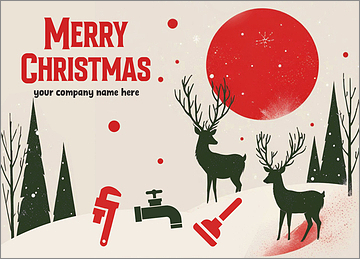 Holiday Plumbing Card