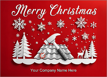 Holiday Roofer Greeting Card