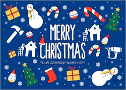 Holiday Roofing Card