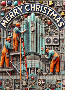 HVAC Christmas Card Heavenly