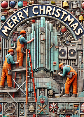 HVAC Christmas Card Heavenly