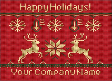 HVAC Reindeer Christmas Card